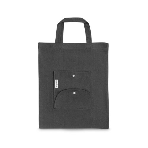 SIENA - Foldable bag in cotton (50%), recycled cotton (30%) and polyester (20% rPET) (140 g/m²)