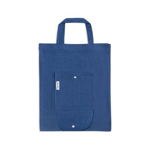 SIENA - Foldable bag in cotton (50%), recycled cotton (30%) and polyester (20% rPET) (140 g/m²)