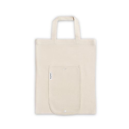 BEIRUT - Foldable bag in cotton (50%), recycled cotton (30%) and polyester (20% rPET) (140 g/m²)
