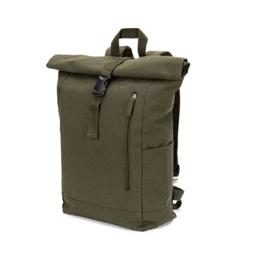 SAINT - Roll top backpack in recycled cotton and recycled polyester (380 g/m²)