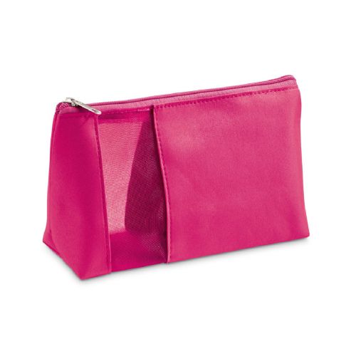 ANNIE - Microfibre and mesh cosmetic bag