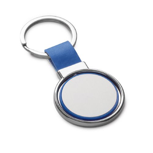 ALBRIGHT - Metal and PU keyring suitable for customisation by doming