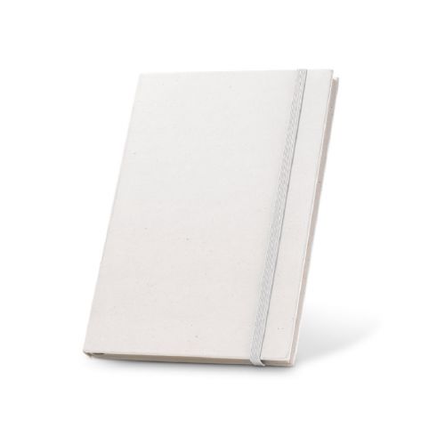 MILKY - A5 notebook with rigid cover in 100% recycled paper