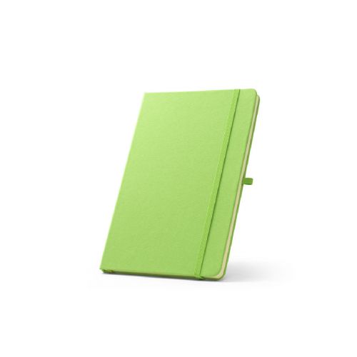 ANNE - A5 notebook in recycled polyester (100% rPET) with lined pages