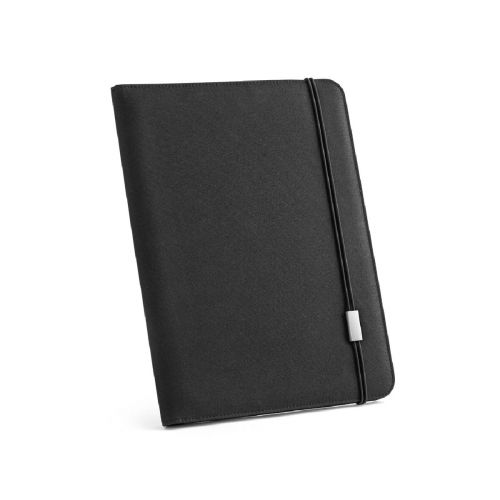 EMERGE FOLDER II - A4 folder in recycled polyester (100% rPET) 300D with elastic closure