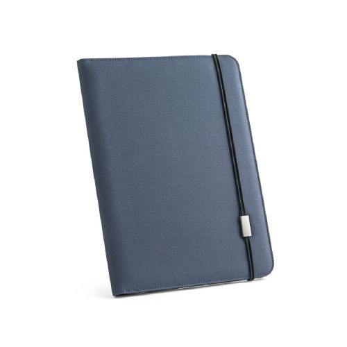 EMERGE FOLDER II - A4 folder in recycled polyester (100% rPET) 300D with elastic closure