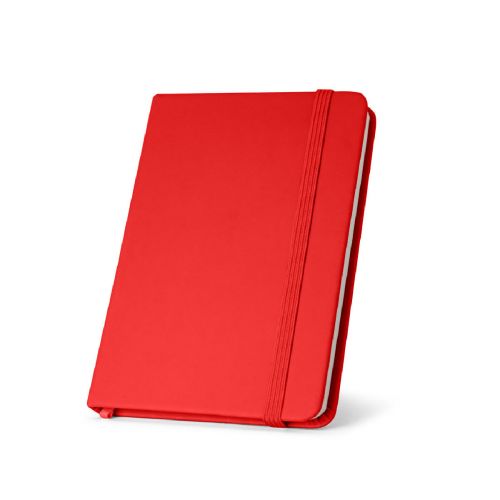 CAMPUS - A5 hardcover notebook in PU (35% recycled) with lined pages 100% recycled