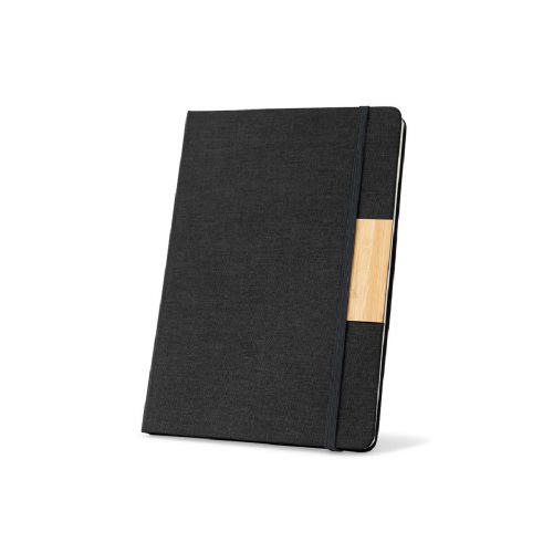 HOMERO - Set consisting of a hardcover A5 notepad and a bamboo ballpoint