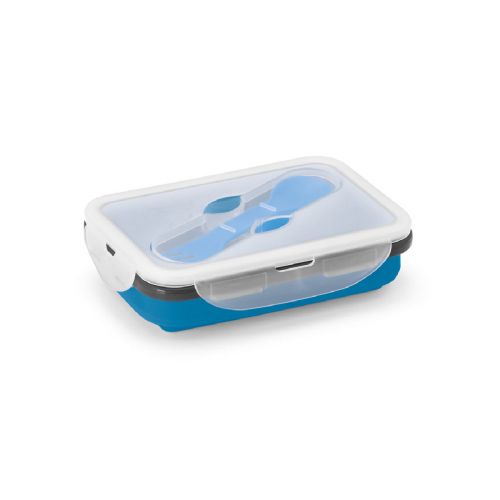 SAFFRON - Lunch Box. Retractable hermetic box in silicone and PP 640 mL