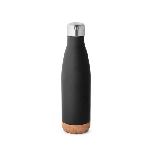 SOLBERG - Stainless steel thermos and cork base 560 mL