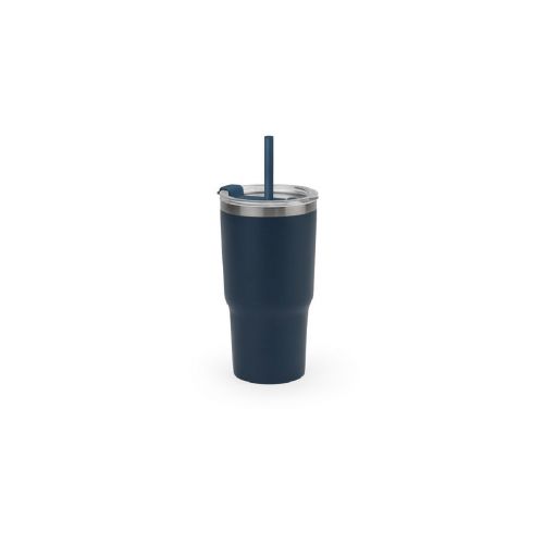 JOYNER M - Compact stainless steel travel cup (91% recycled) with vacuum insulated double wall and matt finish 600 mL