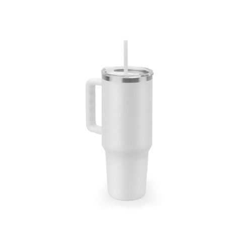 JOYNER XL - Large stainless steel travel cup (91% recycled) with vacuum insulated double wall and a matt finish 1300 mL