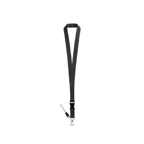 ANQUETIL - Polyester lanyard with metal carabiner