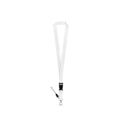 ANQUETIL - Polyester lanyard with metal carabiner