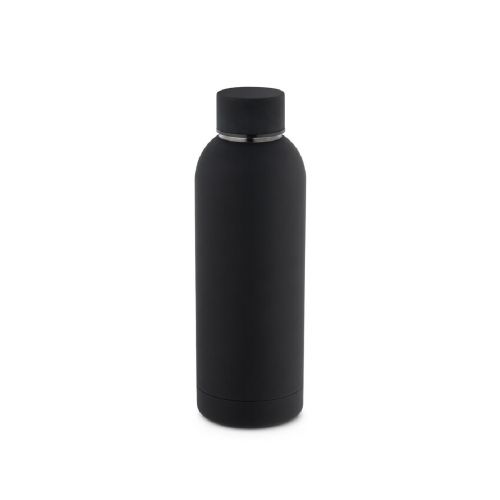 ODIN - Double wall vacuum stainless steel (36% recycled) bottle with rubber coating 550 mL