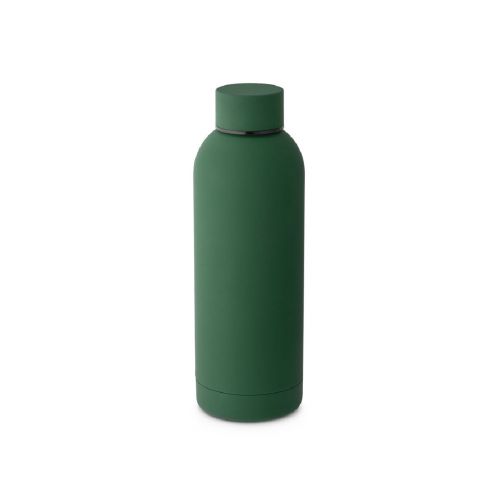 ODIN - Double wall vacuum stainless steel (36% recycled) bottle with rubber coating 550 mL