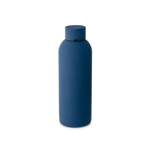 ODIN - Double wall vacuum stainless steel (36% recycled) bottle with rubber coating 550 mL