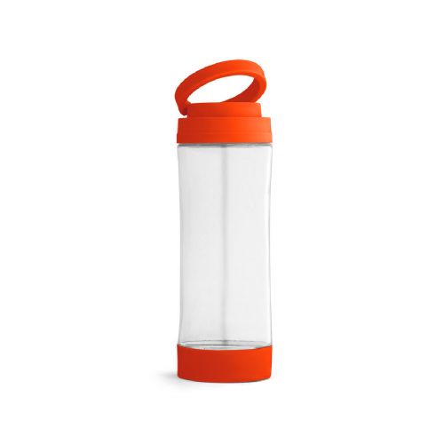 QUINTANA - Glass sports bottle with PP cap 390 mL