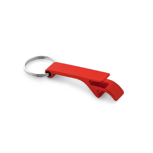 RE-BAITT - Recycled aluminium (100% rAL) keyring with capsule opener