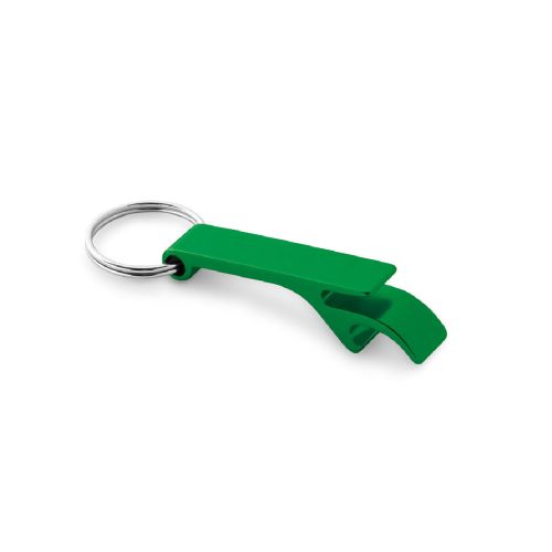 RE-BAITT - Recycled aluminium (100% rAL) keyring with capsule opener