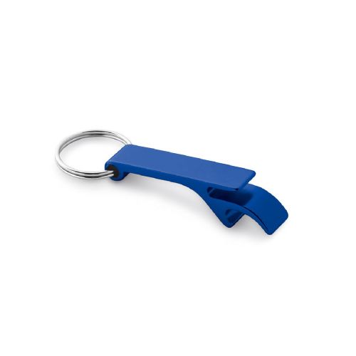 RE-BAITT - Recycled aluminium (100% rAL) keyring with capsule opener
