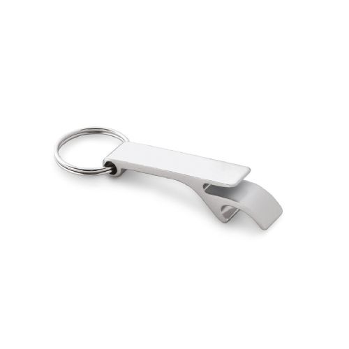 RE-BAITT - Recycled aluminium (100% rAL) keyring with capsule opener
