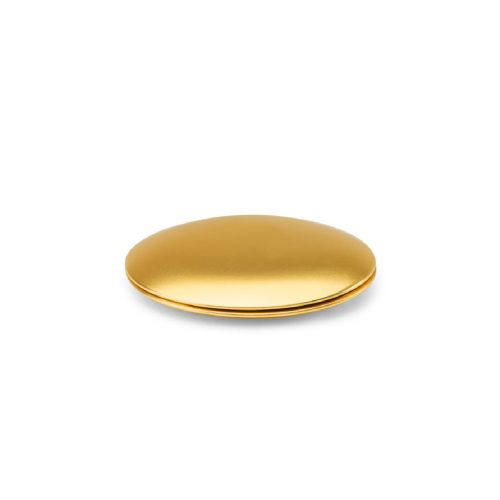 KAYLA - Double-sided round aluminum mirror with magnetic closure
