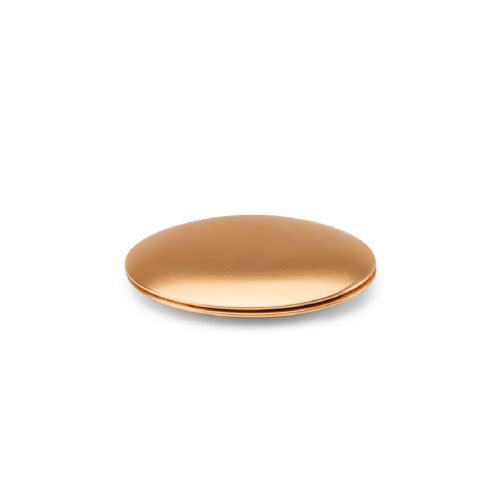 KAYLA - Double-sided round aluminum mirror with magnetic closure