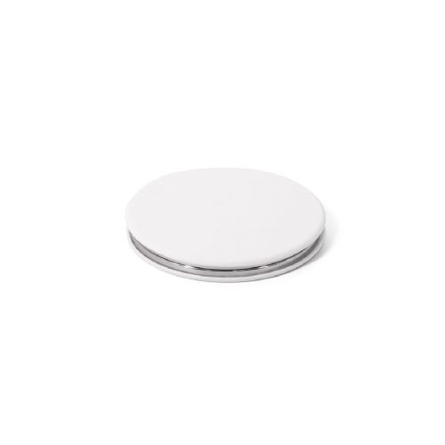 FREYA - Double-sided round mirror with matte PU exterior