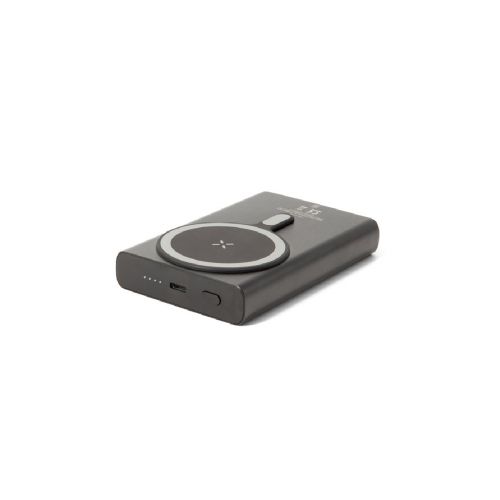 WRIGHT 10 - Magnetic power bank with super-fast charging in recycled aluminum and recycled ABS 10'000 mAh