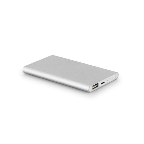 MARCET - Power bank slim 4'000 mAh in Recycled ABS (70% rABS) and recycled aluminium (30% rAL)