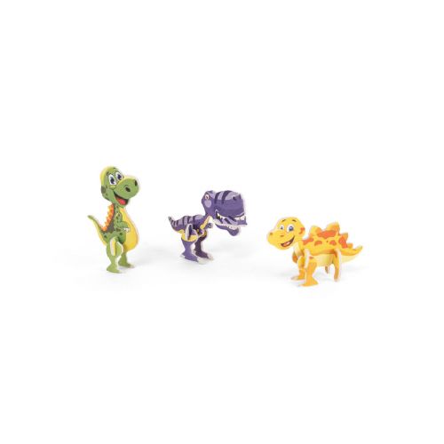 DINOSAURUS - 3D puzzle in paper witth the shape of a dinosaur