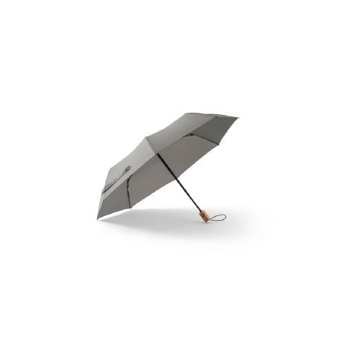 RIVER - Telescopic umbrella in 190T recycled polyester (100% rPET) pongee with automatic opening and closing