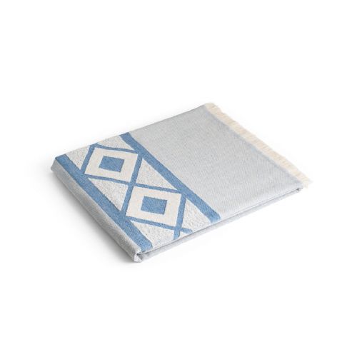 MALEK - Multifunctional bath towel (350g/m²) made of light and resistant cotton (85%) and recycled cotton (15%)