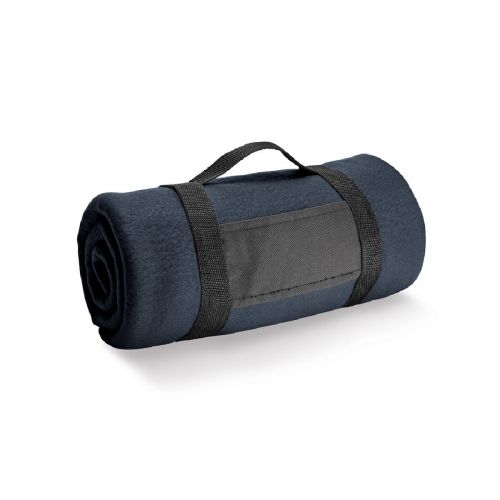 THORPE - Fleece blanket with removable handle (180 g/m²)