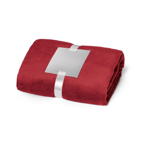 DYLEAF - (240 g/m²) fleece blanket with ribbon wrap and personalisation card