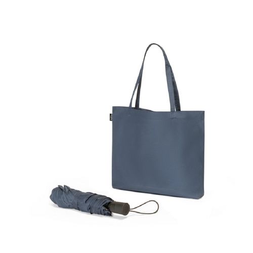 SKYLAR - 2-in-1 umbrella with recycled polyester shopping bag included