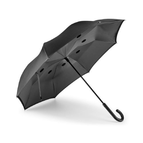 ANGELA - 190T pongee reversible folding umbrella