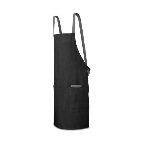 CARDAMOM - Cotton (80% recycled) and polyester (20% recycled) apron (220 g/m²)