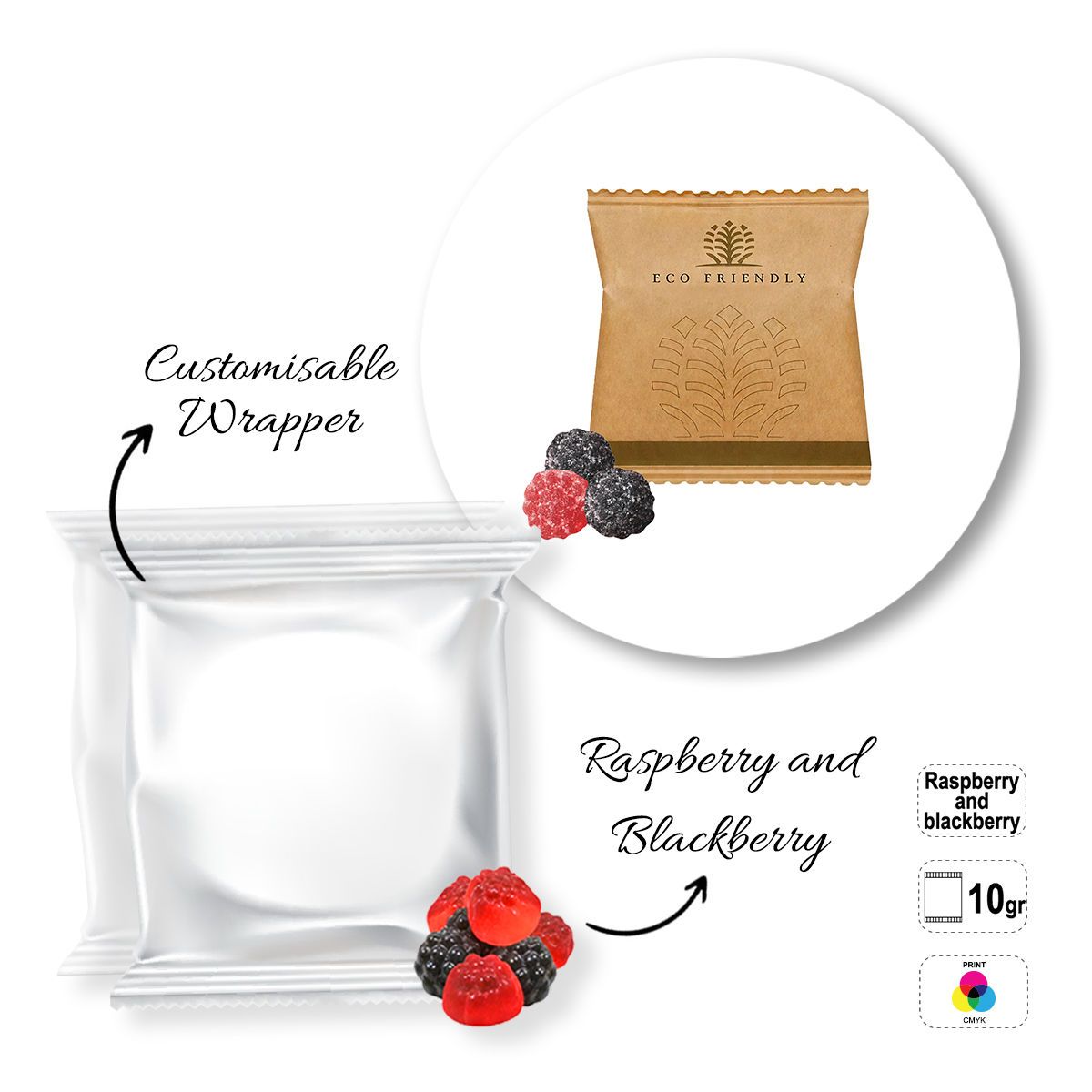 SWEET BAG MINI - sachet of sweets, 70x70 mm | GL810306A