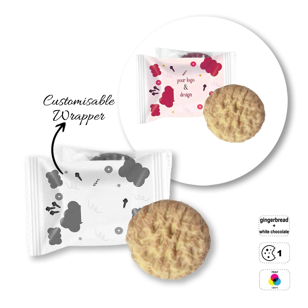 PREMIUM COOKIE - soft spiced biscuit, 107x75 mm | GL810703B