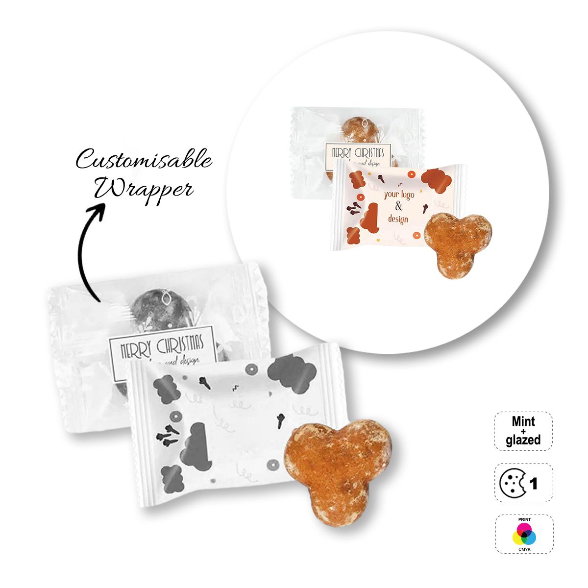 PREMIUM COOKIE - soft spiced biscuit, 81x55 mm | GL810703D