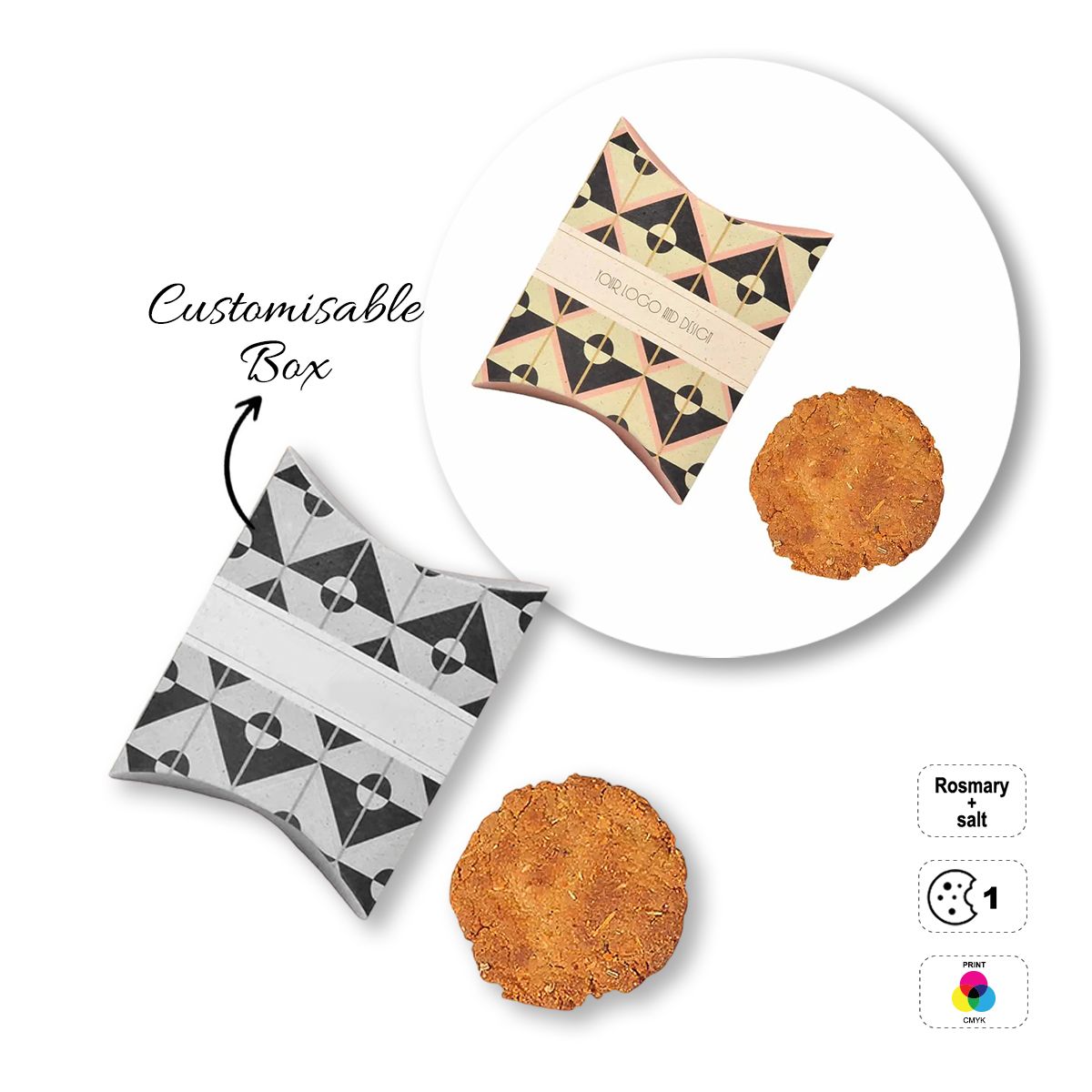 VEGETAL COOKIE - biscuit in Brut version, 97x122x30 mm | GL810706A