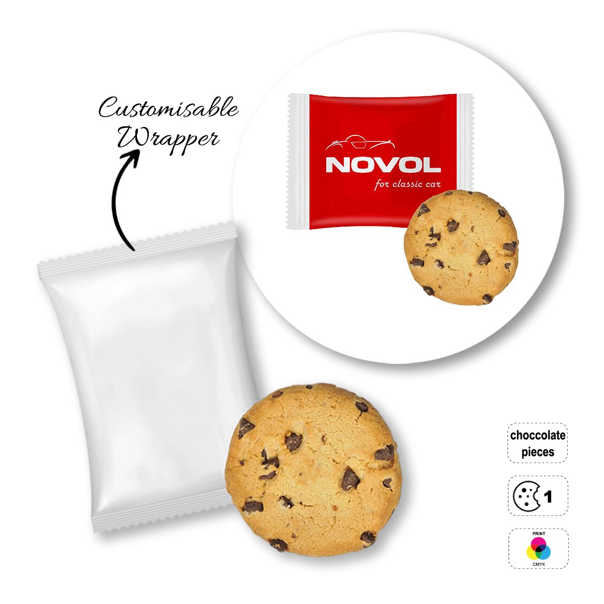 ADVERT COOKIE - advertising biscuit, 115x70 mm | GL810708A