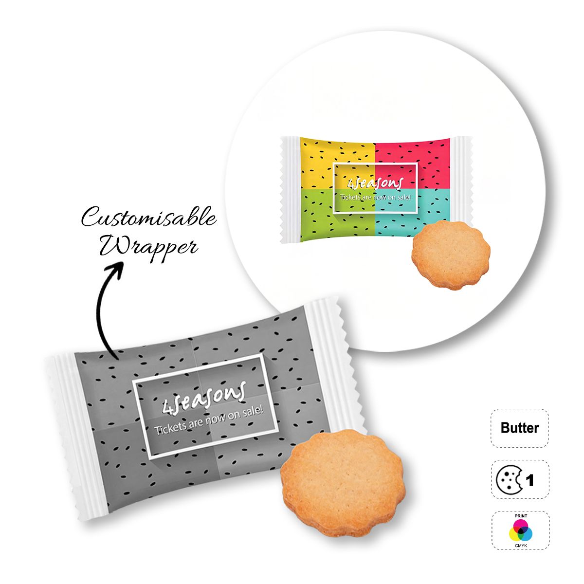 ADVERT COOKIE - advertising biscuit, 80x40 mm | GL810708B