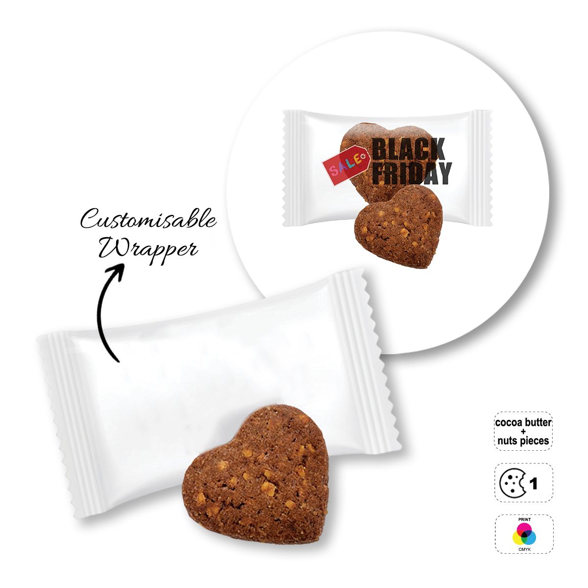 ADVERT COOKIE - advertising biscuit, 80x40 mm | GL810708C