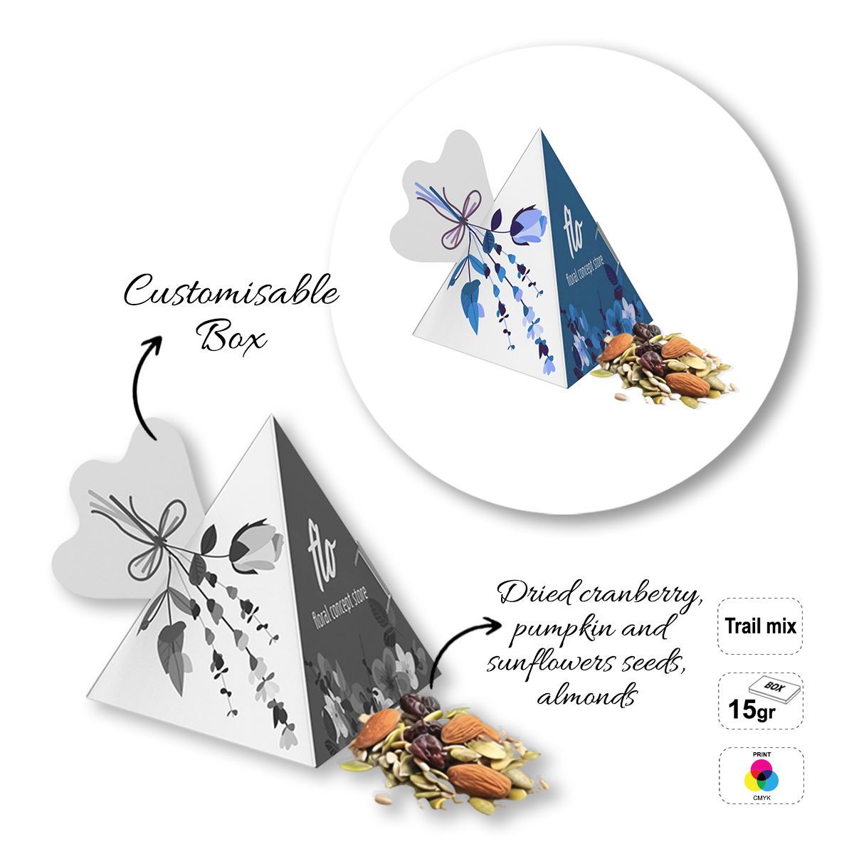 FIT TREAT - snack box of dried fruit and seeds, 90x90x110 mm | GL810802B