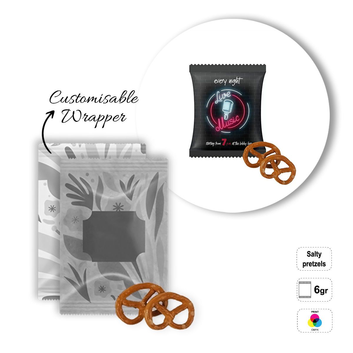 SNACK BAG - packet of salted snacks, 87x70 mm | GL810833A