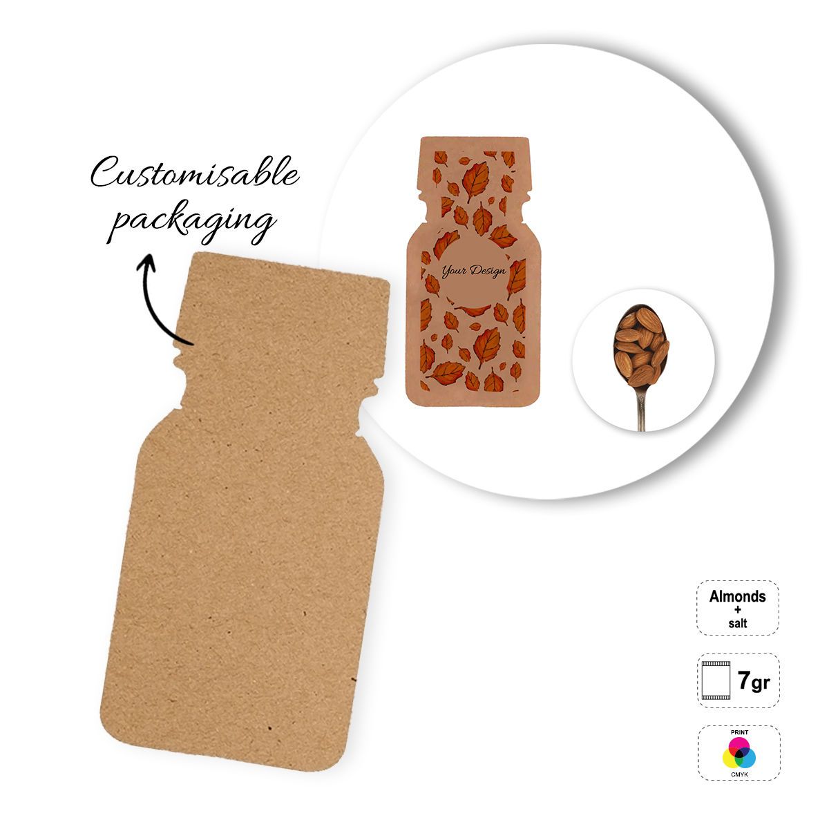 SEEDS&NUTS BOTTLE - Packet of dried fruit, 65x130 mm | GL810836C