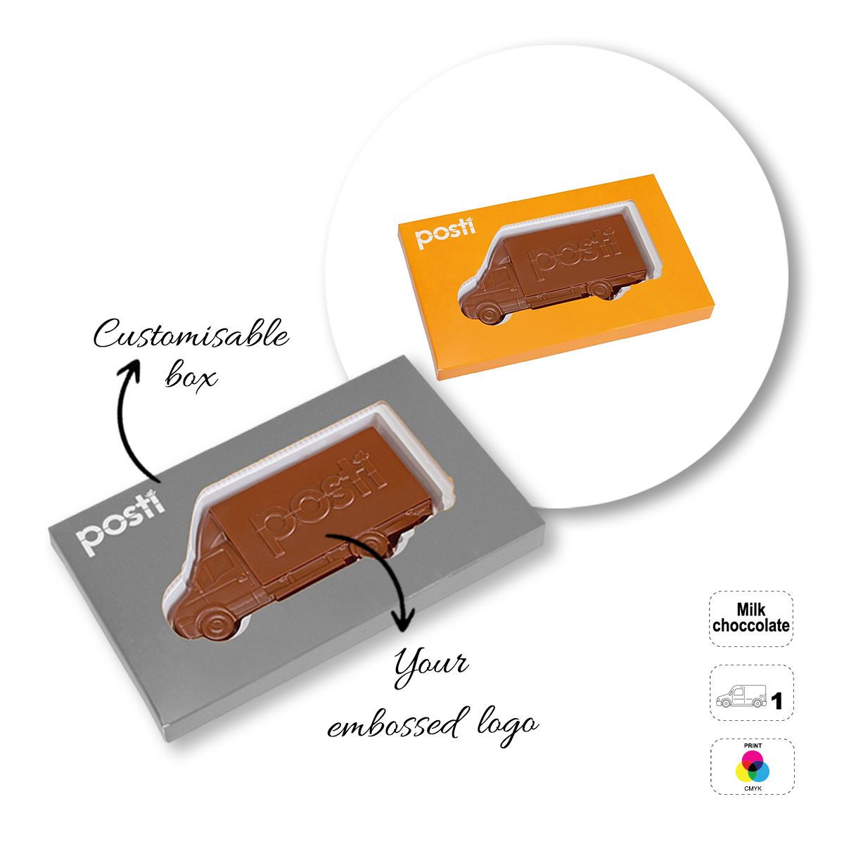 CHOCO4MAT A - chocolate bar, various shapes, 175x107x15 mm | GL811105H